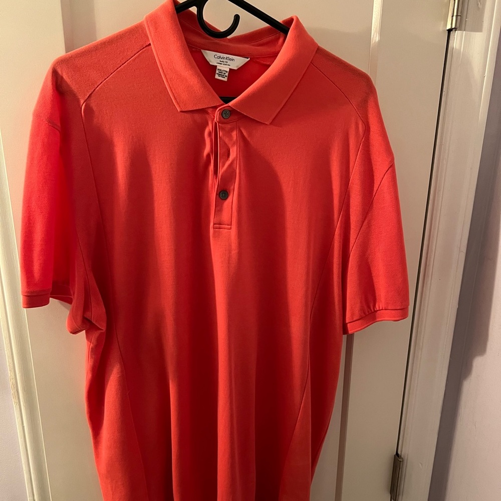 Mens coral polo - XXL